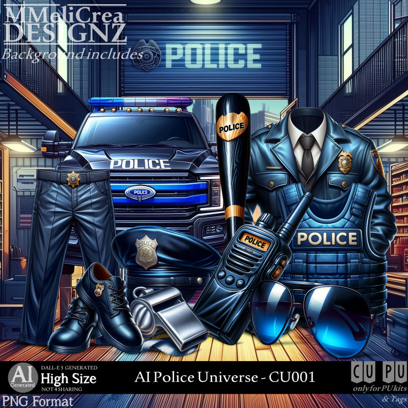 (image for) AI - Police Universe - CU001 (CU4PU/PNG/PACK)